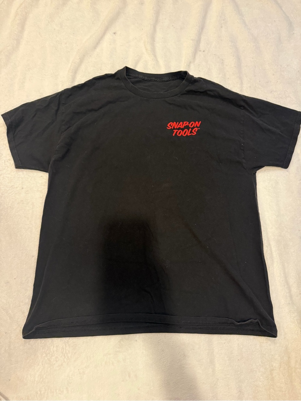 Snap-on Tools Men's Black Short Sleeve Tee with Red Logo
